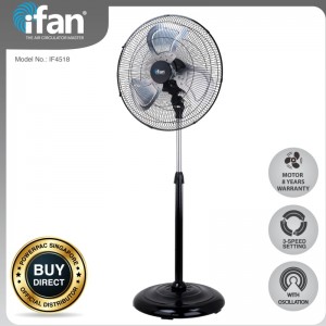 iFan - Ventilateur de stand industriel PowerPac 18 pouces 120W (IF4518) Appareils Électroménagers (Stock disponibles)