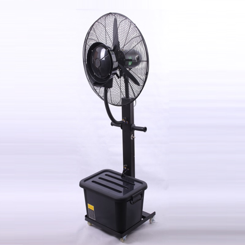 26inch réglable nouveau style usine rechargeable ventilateur brouillard eau stand ventilateur industriel de brouillard, eau ventilateur extérieur