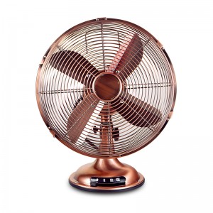 Ventilateur de table de bureau en métal rétro à vendre chaud de 12 pouces à grande vitesse