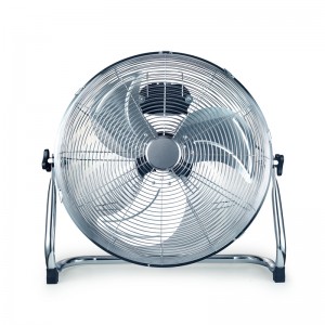 Ventilateur électrique portatif de plancher en métal des ménages 18inch avec le ventilateur fort en métal de vent de lame de trois lames